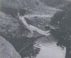 Imogen Cunningham "On the Dip Sea Trail (Roi Partridge)", 1906