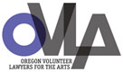 Logo for the Oregon Volunteer Lawyers for the Arts.